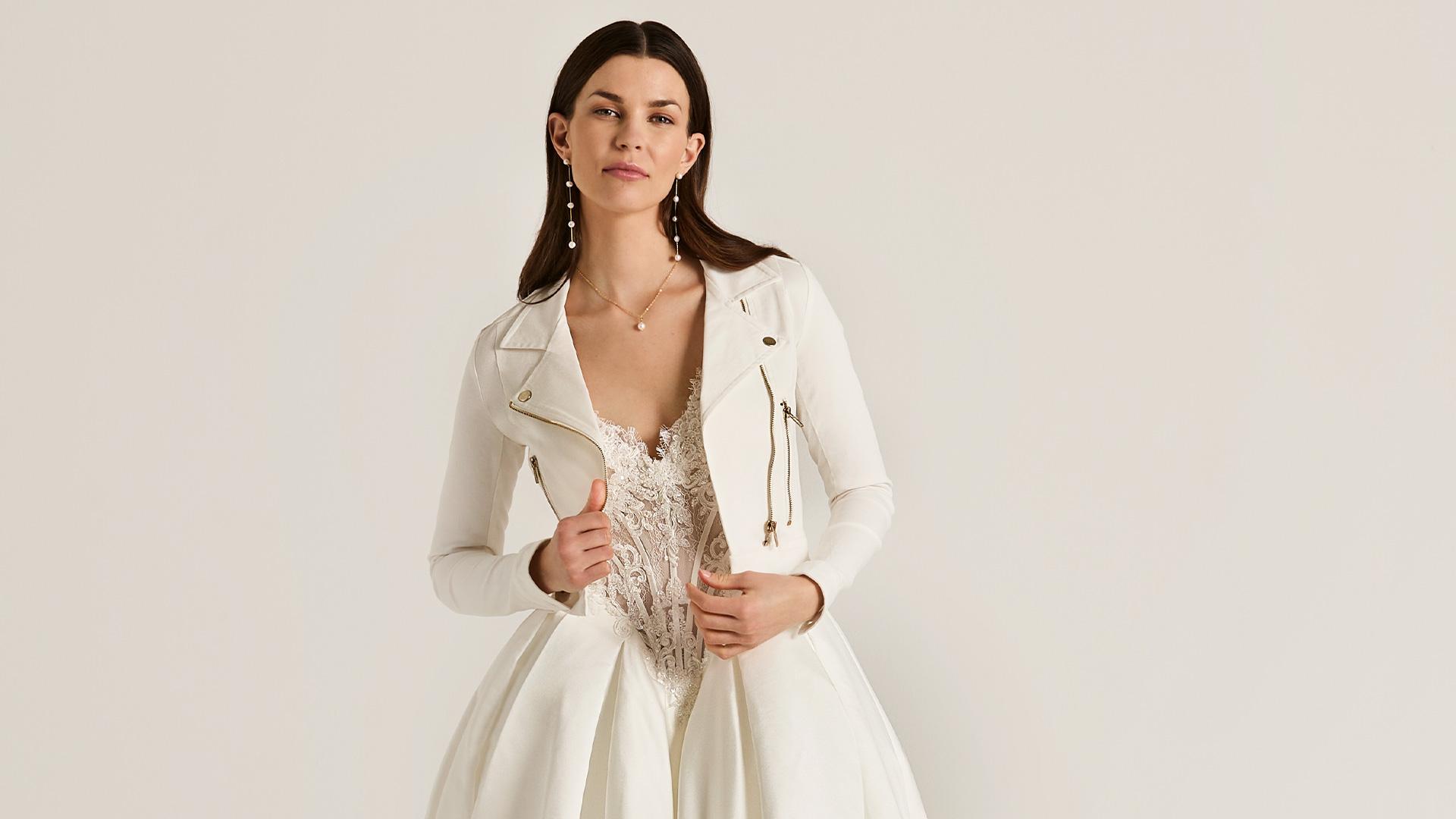 Style up with a super cool bridal jacket | LILLY Biker Bridal Jacket